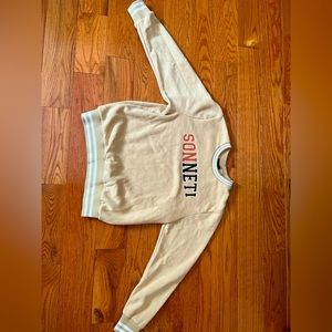 Sonneti Ribbed Sweatshirt Beige